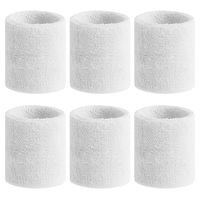 BEACE Sweatbands Sports Headband/Wristband for Men & Women - 3PCS / 6PCS Moisture Wicking Athletic Cotton Terry Cloth Sweatband for Tennis, Basketball, Running, Gym, Working Out