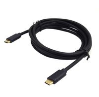 USB Type-C to USB Type-C Cable, Poyiccot 1.8m/ 6ft USB 3.1 Type C Male to Male Cable for MacBook, Nintendo Switch(USB C M/M)