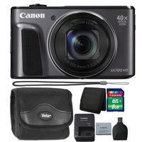 Canon PowerShot SX720 HS 20.3MP Built-in Wifi and NFC 40X Zoom Digital (Black) with Starter Bundle