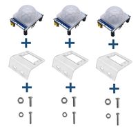 Excelity 3 Sets PIR Body Motion Sensor HC-SR501 Module with Mounting Bracket
