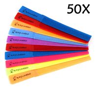 RayLineDo 50X Hook & Loop Self-Gripping Cable Ties 20MM x 180MM in 7colorWell Organize Tie Laptop Pad Cellphone Cables