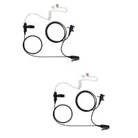 2 PACK Maxtop ASK2425-Y3 1-Wire Clear Coil Surveillance Kit Earphone for Vertex Standard VX-424 VX-427 VX-420