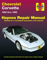Chevrolet Corvette (84-96) Haynes Repair Manual (Does not include information specific to ZR-1 models. Includes thorough vehicle coverage apart from the specific exclusion noted)