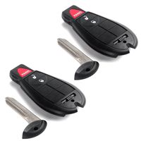 ECCPP Replacement fit for Uncut 433MHz Keyless Entry Remote Car Key Fob for Volkswagen Routan/Chrysler 300 Town & Country/Dodge Journey Challenger Charger Durango Grand Caravan M3N5WY783X (Pack of 2)