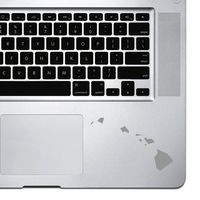 StickAny Palm Series Hawaii HI Sticker for MacBook Pro, Chromebook, and Laptops (Silver)