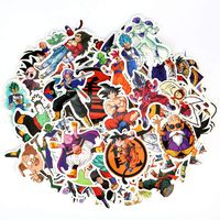 Cool Dragon Ball Z Vinyl Decals, Bosiwee 100PCS DBZ Sticker Clear Stickers No-Duplicate Waterproof Vinyl Stickers for No Mess Transfer