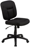AmazonBasics Low-Back Computer Task Office Desk Chair with Swivel Casters - Black, BIFMA Certified