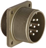 Amphenol Industrial 10-069322-23P Circular Connector Pin Environmental Resisting Threaded Coupling Solder Termination Box Mounting Receptacle 22-23 Insert Arrangement 22 Shell Size 8 Contacts