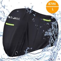 Motorcycle Cover,WDLHQC Waterproof Motorcycle Cover All Weather Outdoor Protection,Oxford Durable & Tear Proof,Precision Fit for 87 inch Motors