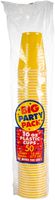 Big Party Pack Sunshine Yellow Plastic Cups | 16 oz. | Pack of 50 | Party Supply