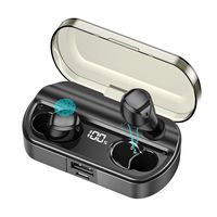 AMINY Wireless Earbuds Bluetooth Headphones 80 Hrs Playtime Bluetooth Earphone IPX7 Waterproof Bluetooth 5.0 Stereo Hi-Fi Sound with Charging Case(Black)