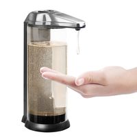 Secura 17oz / 500ml Premium Touchless Battery Operated Electric Automatic Soap Dispenser w/Adjustable Soap Dispensing Volume Control Dial (Brushed Nickle)