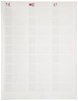 Brady JET-31-117-1 0.95" Width x 2.25" Height, B-117 Self-Laminating Vinyl, White/Translucent Ink Jet Printable Label (Pack of 1000)