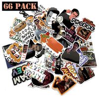 Ehope Friends Stickers Decals Cool Fun Vinyl Themed TV Show Stickers for Snowboard Skateboard Kids Laptop Car Bicycle Dirt-Bike Luggage Motorcycle, Funny Waterproof Sticker Bomb Pack(66PACK)