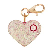 Personal Safety Alarm for Women - Ahh!-larm Self-Defense Personal Panic 115 Decibel Alarm Keychain for Women with LED Safety Light and Clip, Pearl Glitter Heart