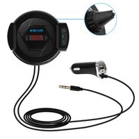 Bluetooth FM Transmitter HIFI Bluetooth Radio Transmitter Car Radio Adapter Car Bluetooth Kit with Car Mount USB Car Charger Handsfree Calls