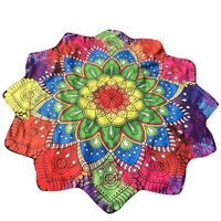 HOT, YANG-YI Lotus Hippie Tassel Tapestry Flowers Beach Throw Cushion Towel Yoga Mat Bohemian blanket (H, 57 inches approx)
