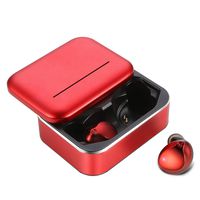 Wireless Earbuds, MusicSnail Newest True Bluetooth 5.0 Touch Control in-Ear Earphones,Deep Bass HiFi 3D Stereo Sound Noise Headphones,Waterproofed Sport 3200mAh Portable Charging Case 150H Red