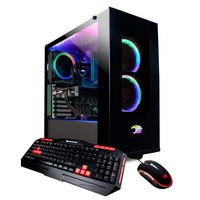 iBUYPOWER Pro Gaming PC Computer Desktop ElementPro 118i (Intel Core i7-9700K 3.6Ghz, AMD Radeon RX 5700 XT 8GB, 16GB DDR4 RAM, 1TB HDD, 480GB SSD, Liquid Cooled, WiFi, Windows 10, VR Ready) Black