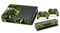 Designer Skin Sticker for the Xbox One Console With Two Wireless Controller Decals- Skunk Bud