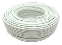 Audiopipe 14 Gauge 100 Feet White Speaker Wire Zip Cable Copper Clad Car Stereo