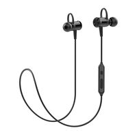 Sweatproof Sports Bluetooth Headphones KindaiYi Best Wireless in Ear Earbuds w/Mic IPX4 Waterproof Cordless Earphones Noise Cancelling Headsets for Gym Workout 10 Hours Play Time (Black & Black)
