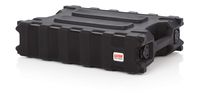 Gator Cases Pro Series Rotationally Molded 2U Rack Case with Shallow 13" Depth; Made in USA (G-PRO-2U-13)