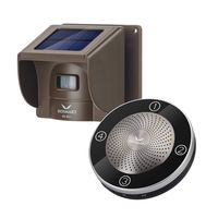 Hosmart 1/4 Mile Long Range Rechargable Solar Driveway Alarm Wireless Sensor System Driveway Sensor Alert System Weatherproof Security Outdoor Motion Sensor & Detector No Need Replace Batteries