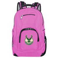NBA Milwaukee Bucks Voyager Laptop Backpack, 19-inches, Pink