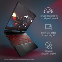 HP OMEN 15.6" FHD IPS WLED-Backlight Gaming Laptop | Intel Core i7-8750H Hexa-Core 2.2 GHz | 16GB DDR4 | 512GB SSD + 1TB HDD | NVIDIA GeForce GTX 1050 Ti 4GB GDDR5 | Backlit Keyboard | Windows 10