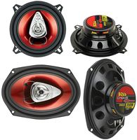 2 BOSS CH5530 5.25" 3-Way 225W + Boss CH6920 6x9 2-Way 350W Car Audio Speakers