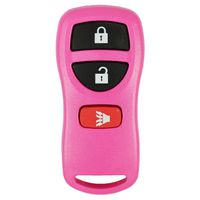 qualitykeylessplus Light Pink Remote Replacement 3 Button Keyless Entry FCC ID: KBRASTU15 Free KEYTAG