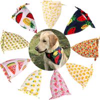 TAOBABY Boys/Girls 8PCS/Pack Pet Puppy Dog Cat Bandanas Dog Classic Plaid Patterns Scarf for Small,Medium Size Dog,Large Cats (Summer Patterns)