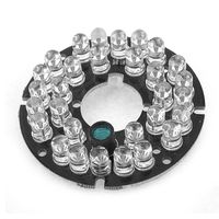 uxcell CCD Camera Red 5mm 30 LED Lamp 60 Degree Infrared IR Illuminator Board