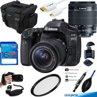 Canon EOS 80D DSLR Camera + EF-S 18-55mm f/3.5-5.6 IS STM Lens - Deal-Expo Bundle
