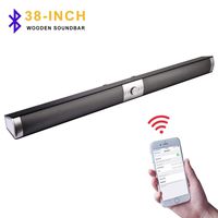 Sound bar, MI YUOG 38-Inch HiFi 2.0 Channel Wooden SoundBar, Wired and Wireless Home Theater Audio Bluetooth 4.2 Speakers for TV/Tablet,has 8 Sound Units, Support Cellphone NFC [New 2019 Upgraded]