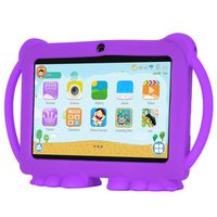 Xgody T702 7 Inch HD Kids Tablet PC for Kids Quad Core Android 8.1 16GB ROM 1GB RAM Touch Screen with WiFi Pre-Loaded 3D Game Dual Camera Purple