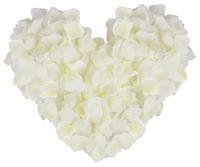 YoungLove 1000 Pcs Non-Woven Artificial Rose Petals Wedding Party Decrorations,Ivory