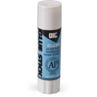 Officemate OIC Glue Stick, White, 0.74 oz, Box of 20 (50002)