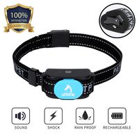 PATPET Dog Bark Collar Safe Shock Rechargeable Anti Stop Barking Collar with 7 Levels for Small to Large Dogs, Smart Chip Adjustable Dog Training Collar, No Pain - Safe, Anti-Bark Device