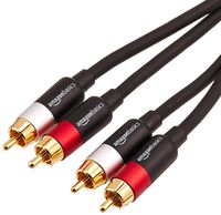 AmazonBasics 2-Male to 2-Male RCA Audio Stereo Subwoofer Cable - 15 Feet