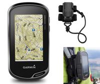 Garmin Oregon 750t Hiking GPS Bundle | with Hiking Backpack Tether Mount | Carabiner Clip & USB Cable | GPS/GLONASS Handheld | Built-in Wi-Fi, Camera, TOPO U.S. 100K