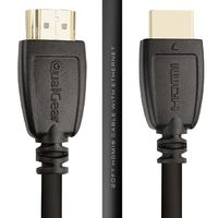QualGear HDMI 2.0 Cable 20' High Speed HDMI 2.0 Cable with Ethernet 20' - Black (QG-CBL-HD20-20FT)
