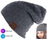 Bluetooth Beanie Bluetooth Hat Women Men Beanie Hats with Bluetooth 5.0 Headphones Winter Musical Knit Cap for Outdoor Sports Skiing Running Skating Walking Christmas Birthday Gifts for Men Women