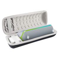 Khanka Hard Travel Case Replacement for Sony SRS-XB32 Extra Bass Portable Bluetooth Speaker (White Zipper)