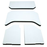 Design Engineering 050141 Boom Mat White 4-Door Jeep Wrangler JK (2011-2018) Sound Deadening Headliner