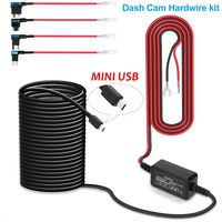 Dash Cam Hardwire Kit, Mini USB Port, Low Voltage Protection Fits for TOGUARD, NuCam DL, Auto, Rexing, ROAV, Anker, Vantrue, Crosstour, Garmin and Most Other Dash Cam/GPS
