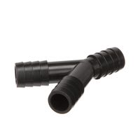Seachoice 18231 3-Way Y Fitting - Fits 3/4 Inch ID Hose - Black Plastic