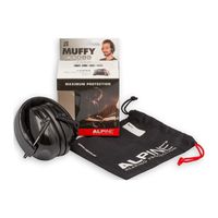 Alpine Muffy Music | Hearing Protection Foldable Soft Headband Earmuffs Black
