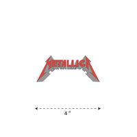 (TK-250) Metallica - Waterproof Vinyl Sticker for Laptops Tablets Cars Motocycles Bicycle Skateboard Luggage Or Any Flat Surface (4")